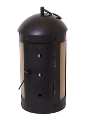 Farol medieval redondo con ventanas de cuerno (26 cm.)