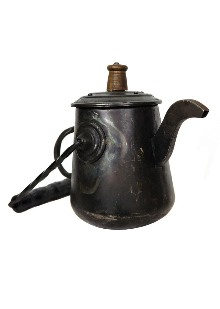 Tetera medieval para acampadas, acero (1 L)