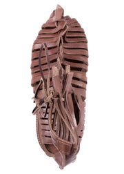 Sandalias romanas Caligae, cuero marrón claro