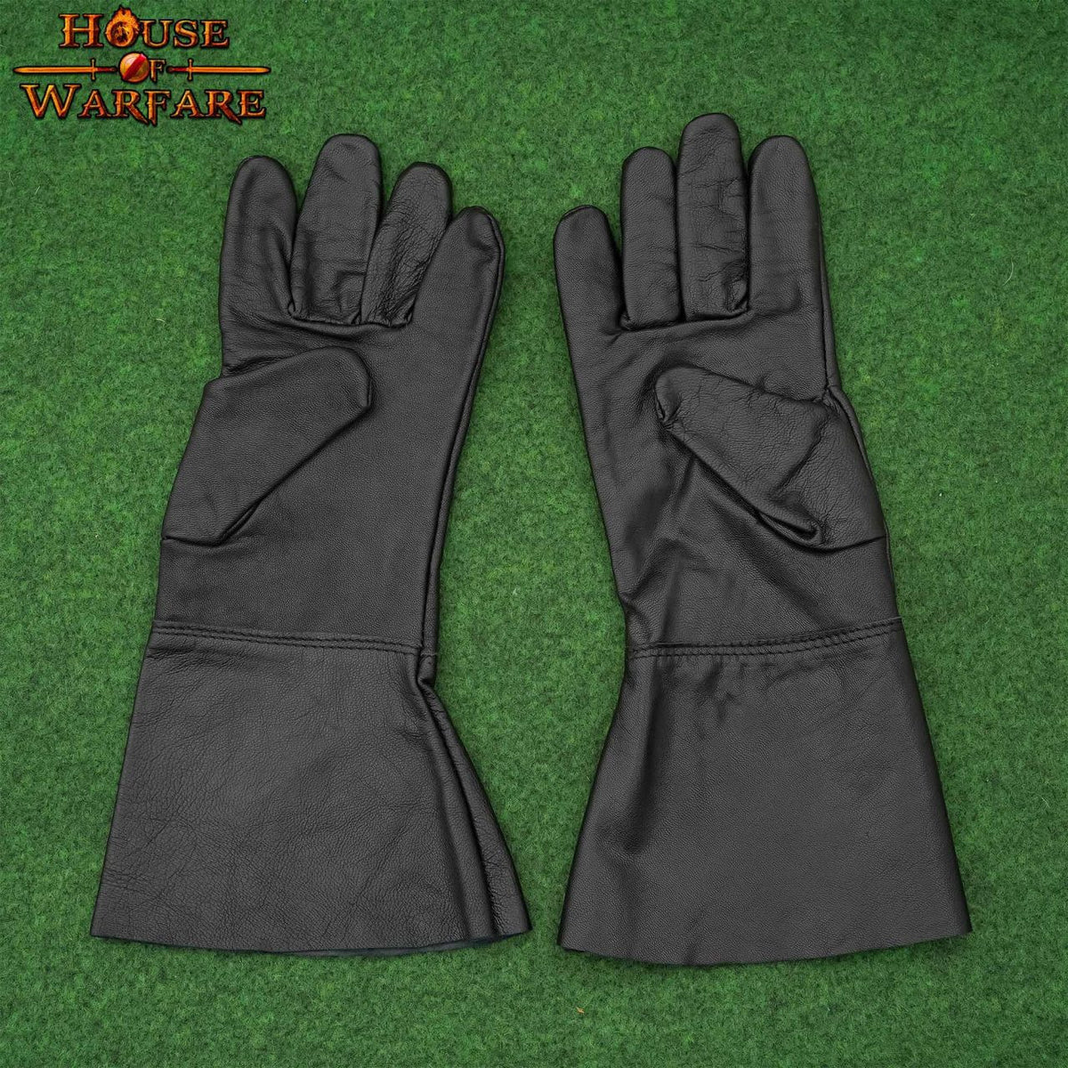 Guantes Medievales en cuero negro