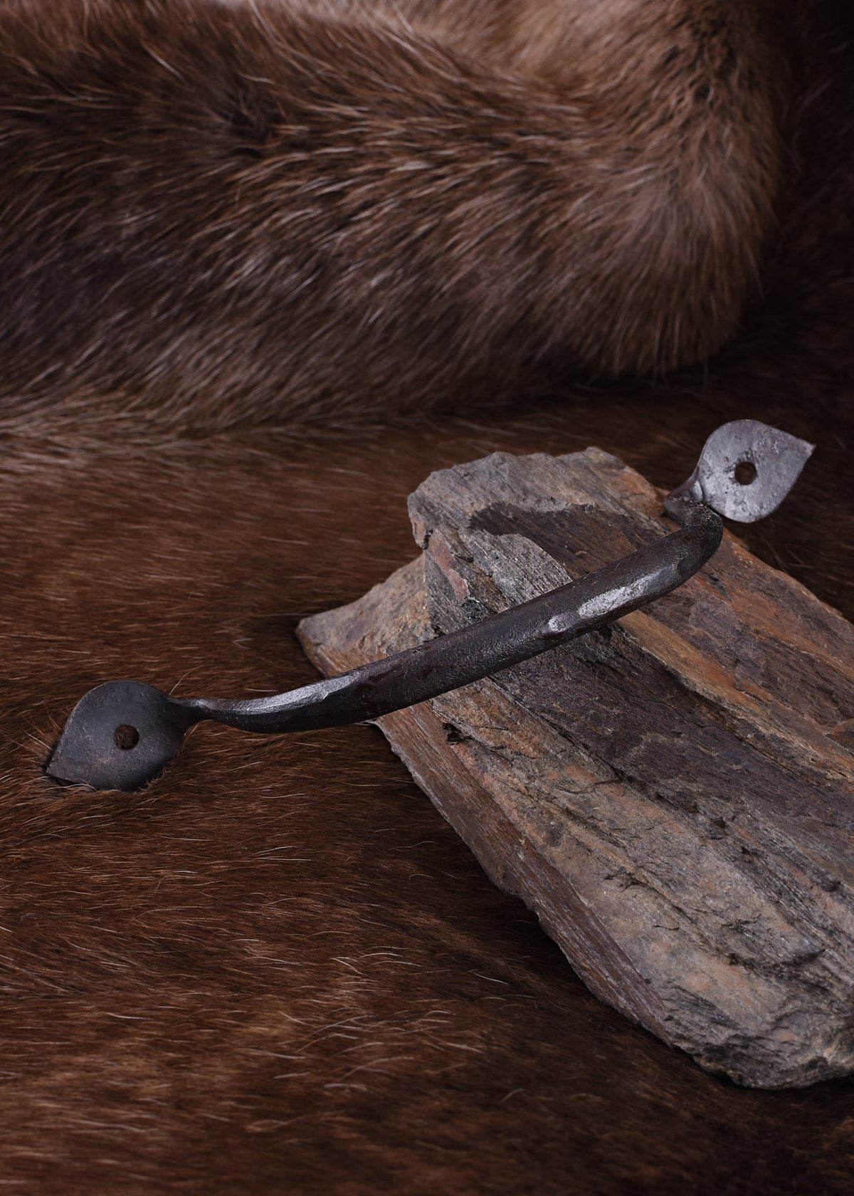 Manilla medieval hierro forjado (16,5 cm.)
