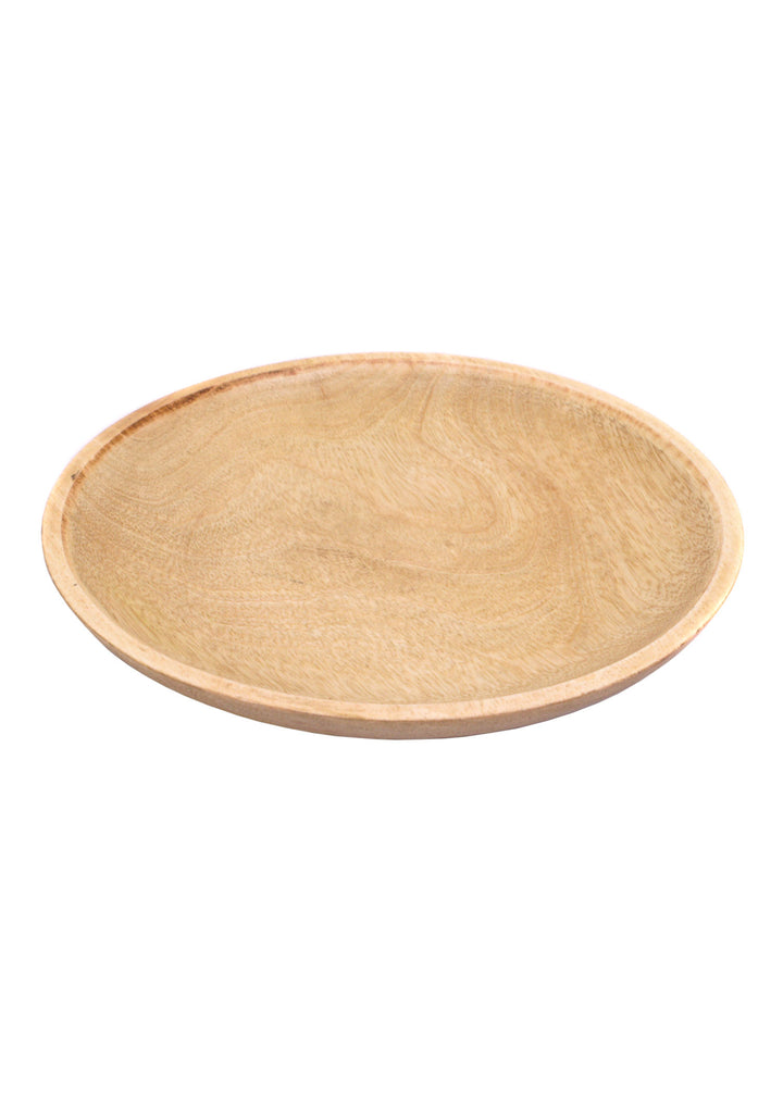 Plato medieval hecho a mano en madera (20 cm.)