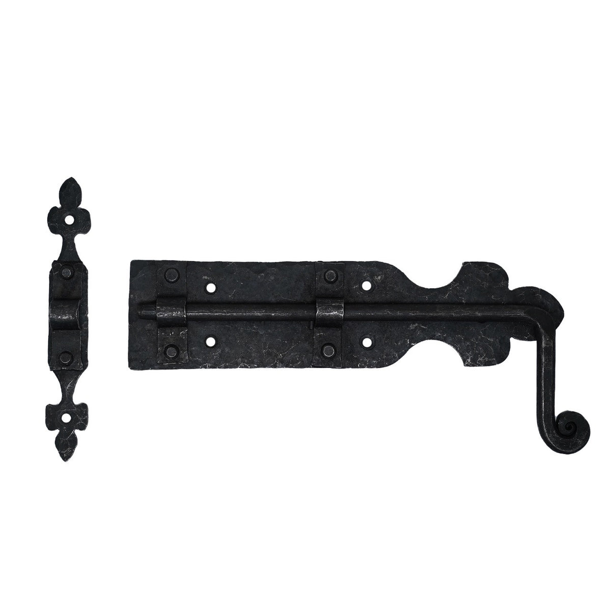 Pestillo para puerta medieval forjado