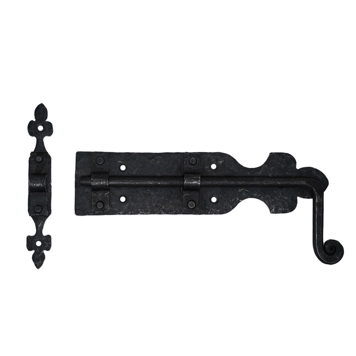 Pestillo para puerta medieval forjado