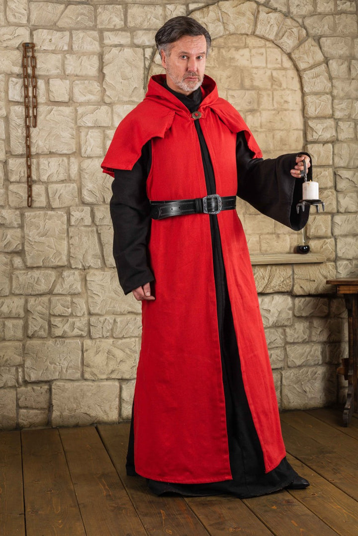 Abrigo de peregrinos y magos modelo Abraxas (algodón rojo)