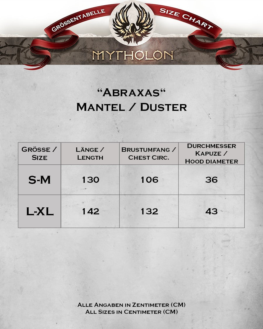 Abrigo de peregrinos y magos modelo Abraxas (algodón rojo)