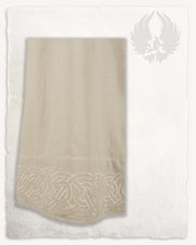 Vestido delantal vikingo modelo Alva, crema