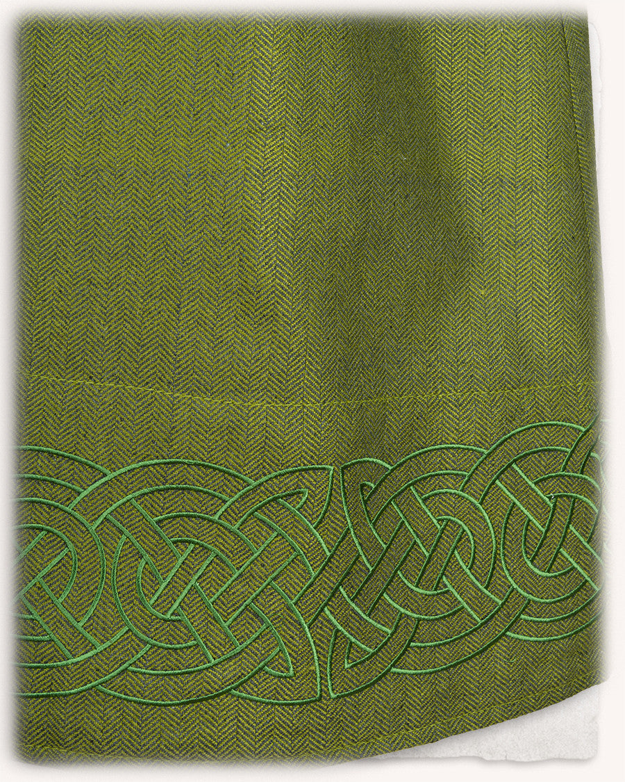 Vestido delantal vikingo modelo Alva Fishbone, verde