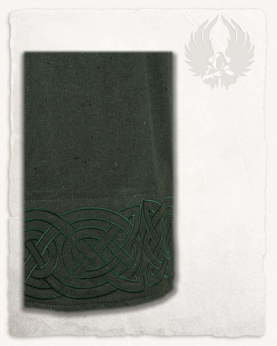 Vestido delantal vikingo modelo Alva, verde