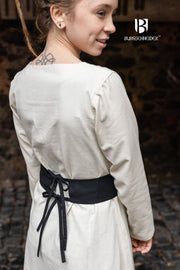 Cinturón medieval ajustable Sieglinde, negro