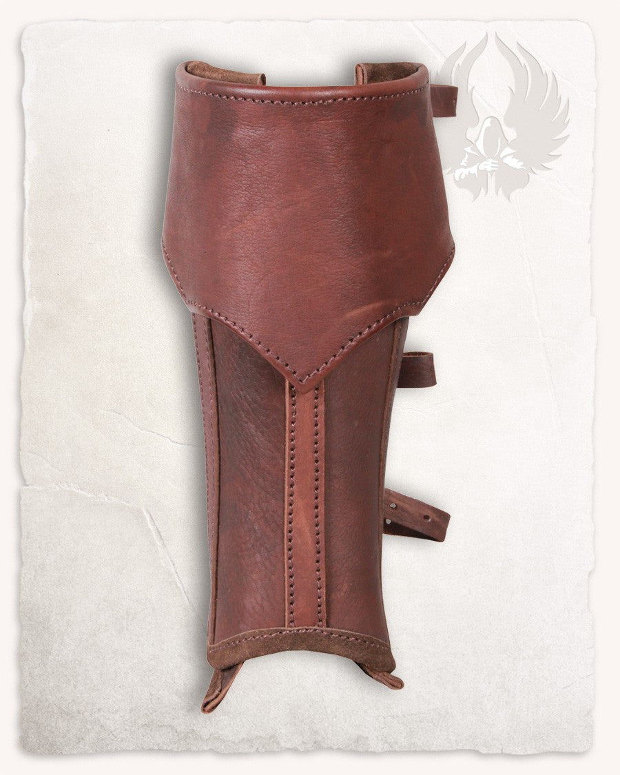 Grebas medievales de cuero marrón modelo Randulf