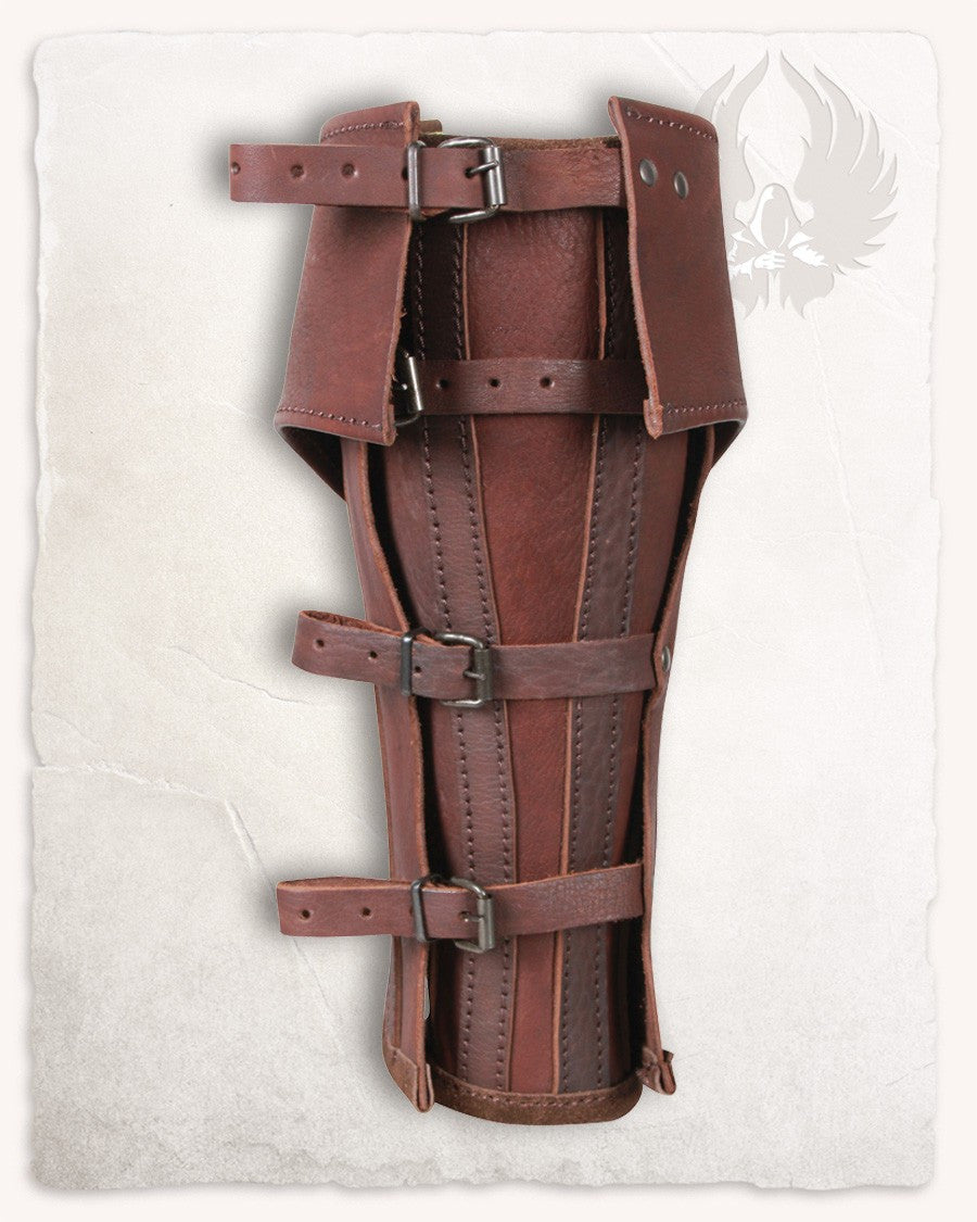 Grebas medievales de cuero marrón modelo Randulf