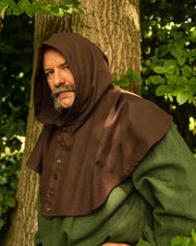 Gugel o capucha nórdica modelo Notker, marrón