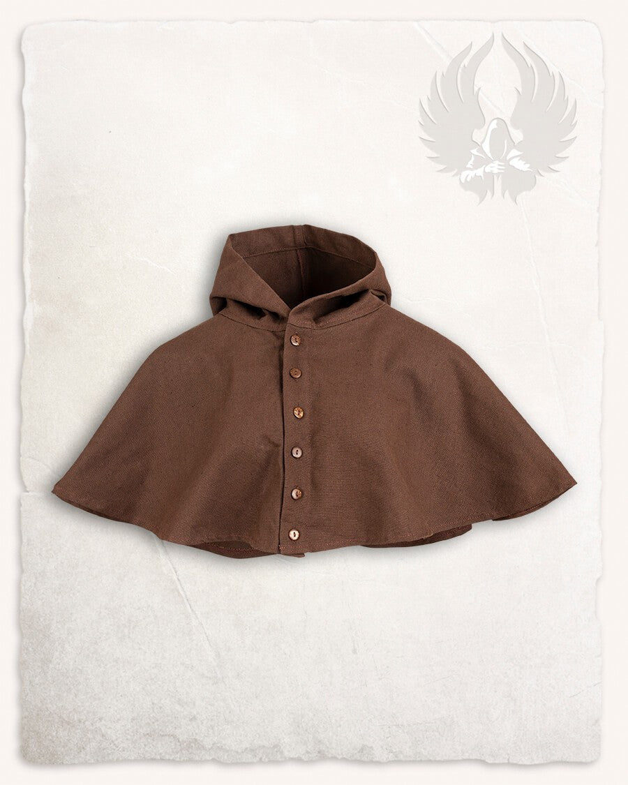Gugel o capucha nórdica modelo Notker, marrón