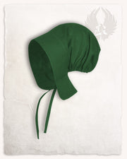 Capota medieval de campesina modelo Greta, color verde