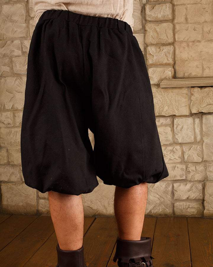 Pantalones pirata en algodón negro modelo Tudor