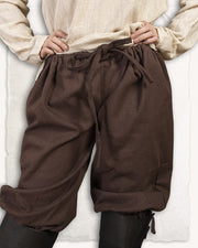 Pantalones medievales en algodón modelo Ketill, marrón