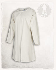Túnica medieval en algodón crema modelo Gadaric