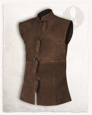Chaleco de gamuza marrón modelo Orthello