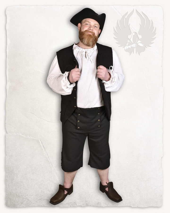Pantalones pirata algodón negro modelo Franklin