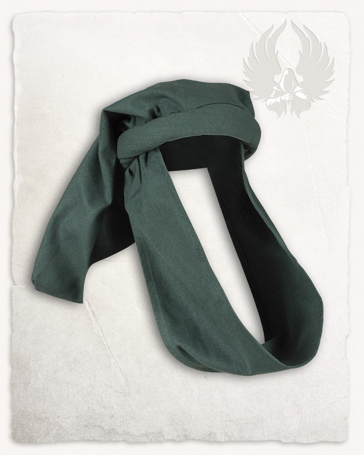 Gorro Medieval Rafael unisex en algodón, color verde