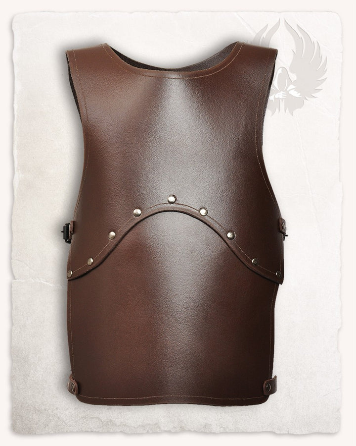 Armadura medieval de cuero para niños modelo Tobi, color marrón