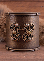 Pulsera Celta de latón modelo Serpientes