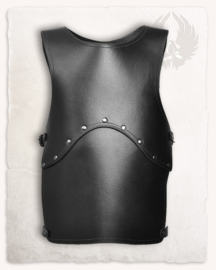 Armadura medieval de cuero para niños modelo Tobi, color negro