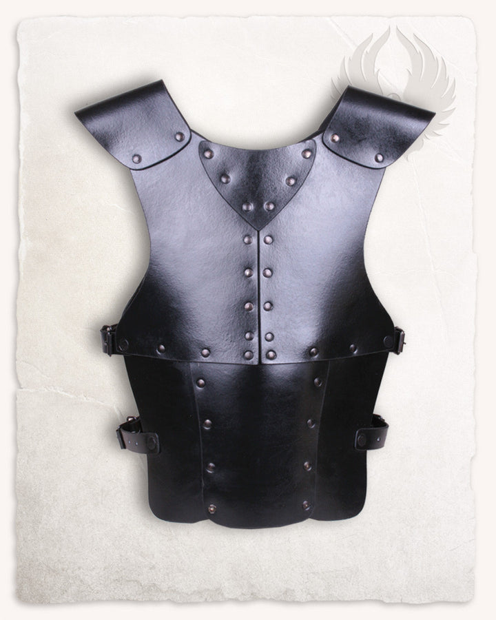 Armadura medieval de cuero para niños modelo Felix, color negro