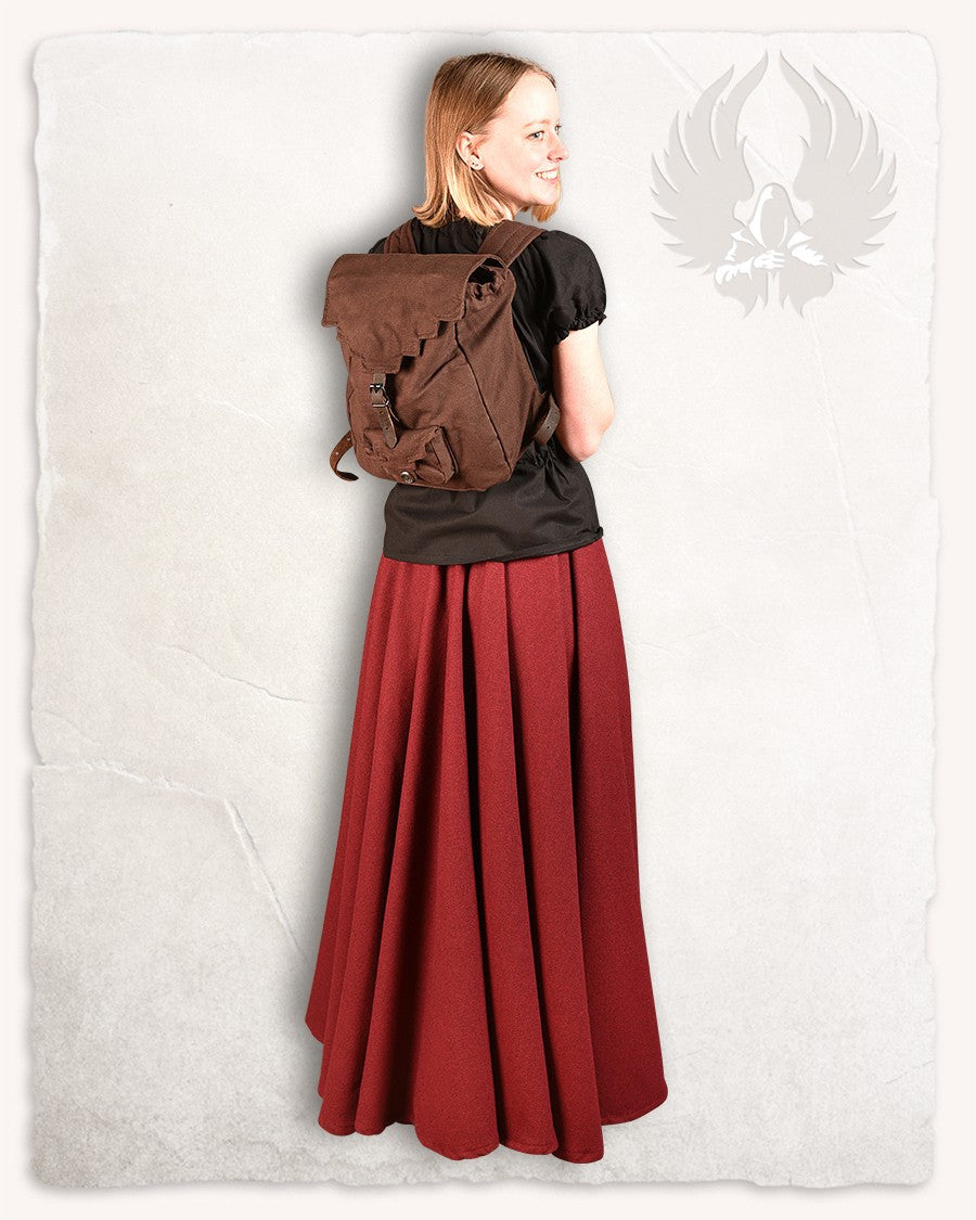 Mochila medieval en algodón modelo Borchard, color marrón