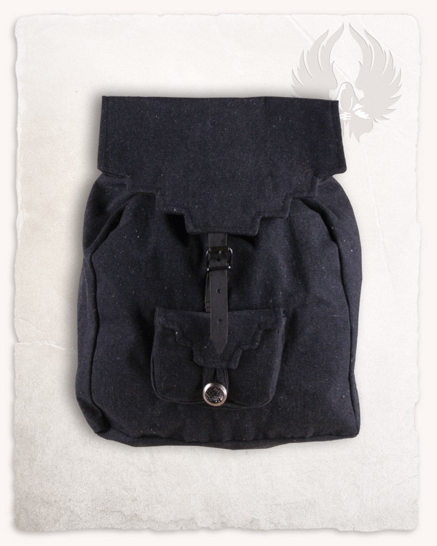 Mochila medieval en algodón modelo Borchard, color negro