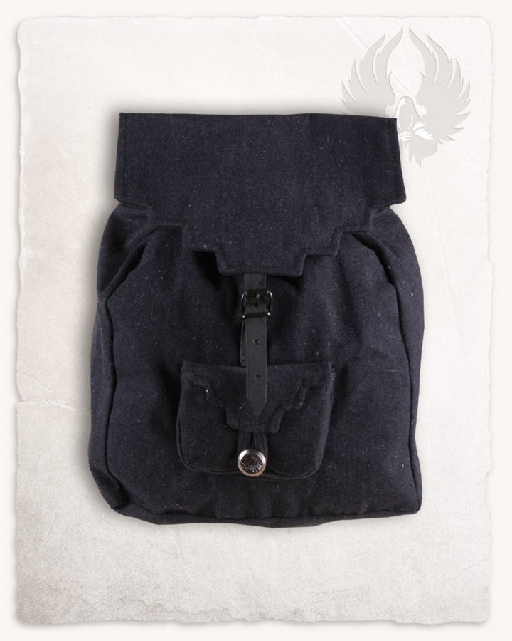 Mochila medieval en algodón modelo Borchard, color negro