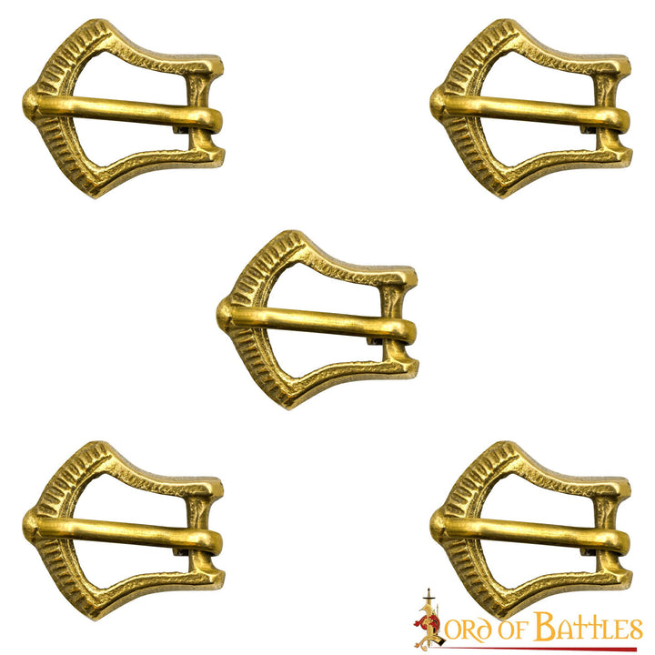 Set 5 hebillas medievales pequeñas para cinturón