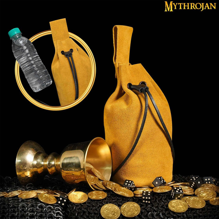 Bolsita medieval para recreacionistas - Amarillo mostaza