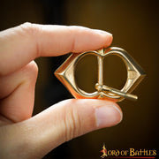 Set 5 hebillas en latón para correas de armaduras