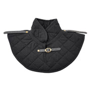Gorjal medieval negro acolchado cuello alto en algodón