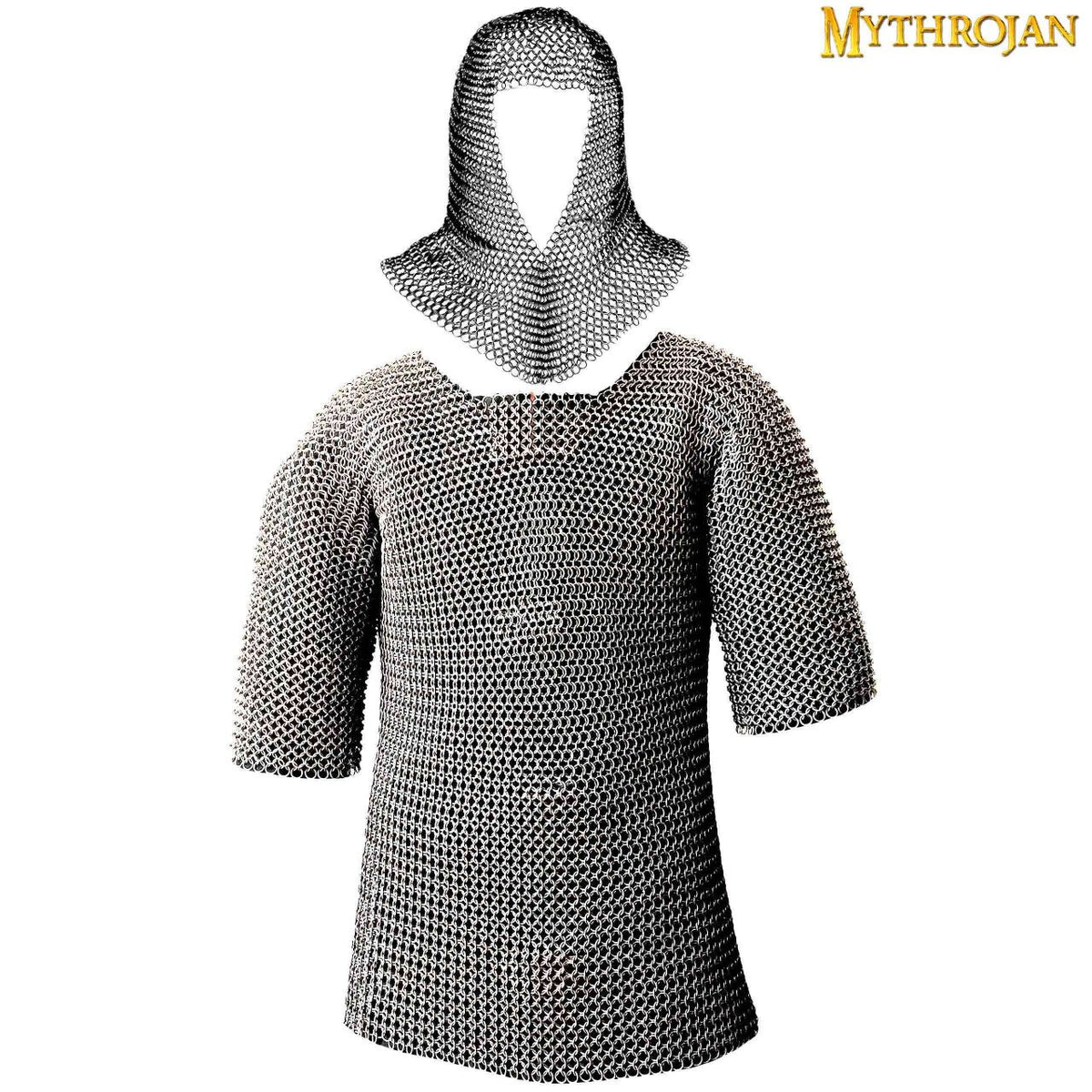 Set cota de malla con verdugo acabado pulido zinc (talla M)