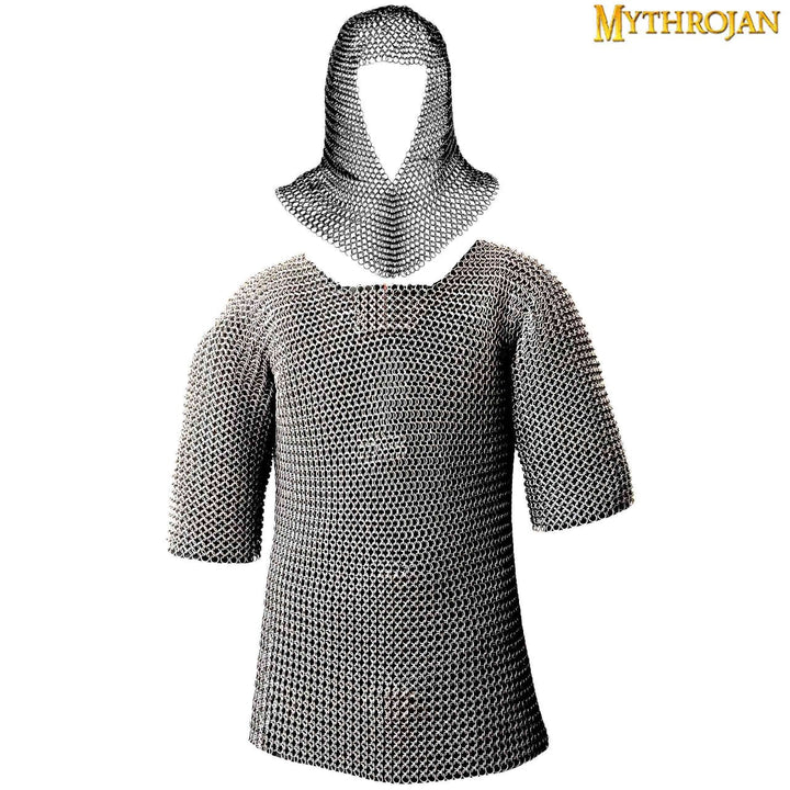 Set cota de malla con verdugo acabado pulido zinc (talla M)
