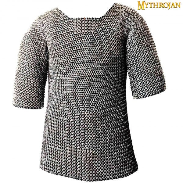 Set cota de malla con verdugo acabado pulido zinc (talla M)