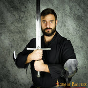 Codales en acero y acolchados para guerrero medieval