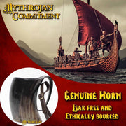 Jarra vikinga con correa para colgar en cinturón (800 ml.)