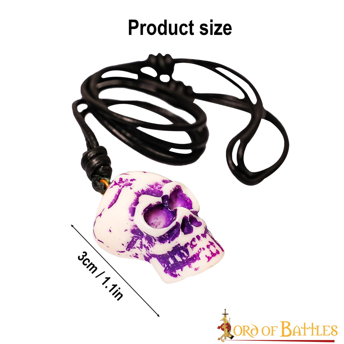 Colgante calavera pirata