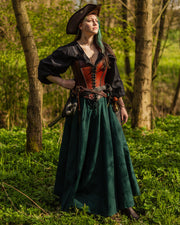 Blusa medieval Annabelle negra