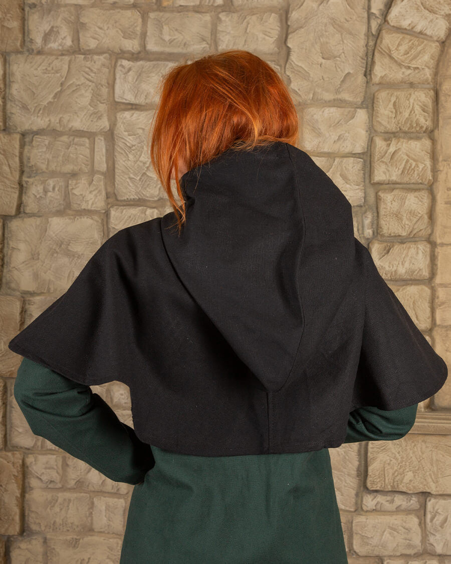 Gugel o capucha nórdica modelo Notker, negro