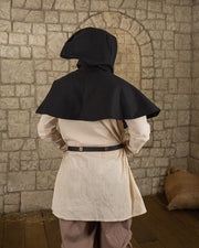 Gugel o capucha nórdica modelo Notker, negro