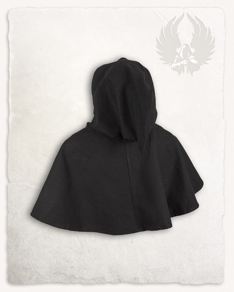 Gugel o capucha nórdica modelo Notker, negro
