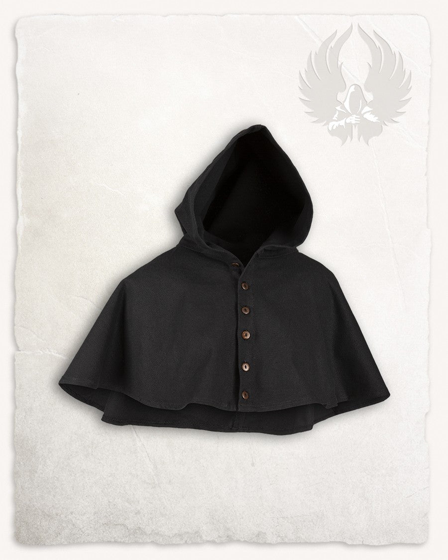 Gugel o capucha nórdica modelo Notker, negro