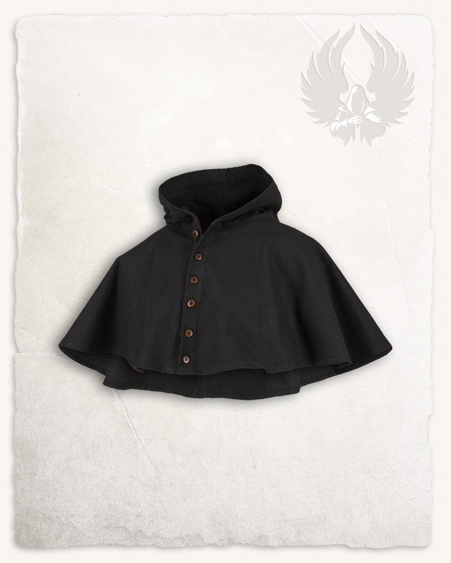 Gugel o capucha nórdica modelo Notker, negro