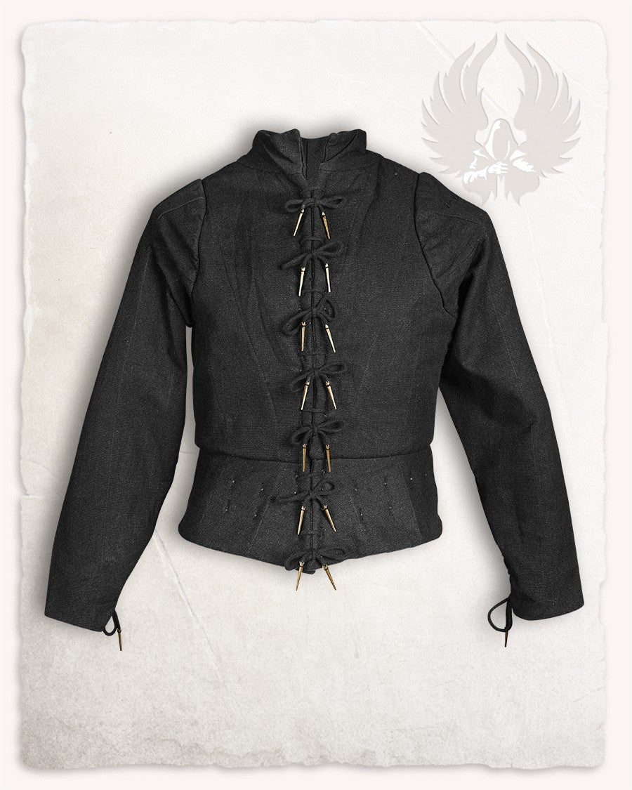 Jubón medieval de armar Tudor - Negro