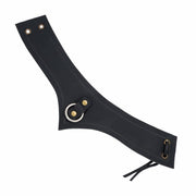 Collar medieval de cuero con anilla